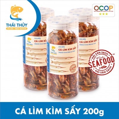 Cá lìm kìm sấy dẻo - Hộp 200gr Hải sản sạch, không chất bảo bảo, đạt tiêu chuẩn OCOP3*