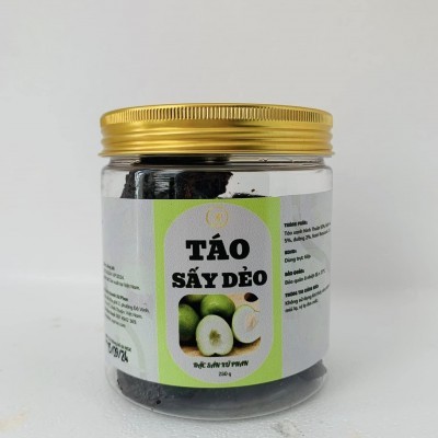 Táo tách hạt sấy mật nho Xứ Phan -Hũ 250 g