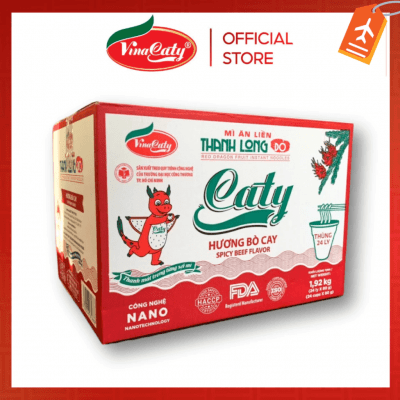 Mì ly thanh long đỏ bò cay 80g