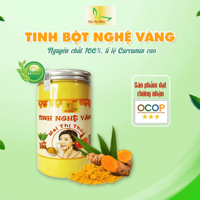 Tinh bột nghệ vàng 500g nguyên chất 100% 