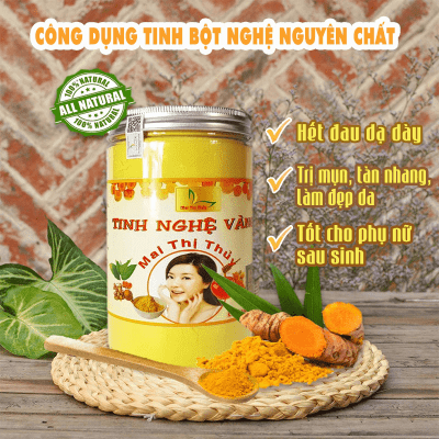 Tinh bột nghệ vàng 500g nguyên chất 100% 