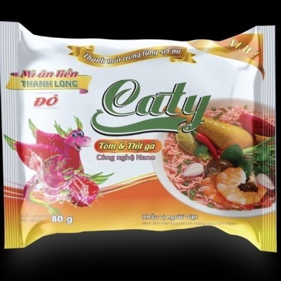 Mì Thanh Long Trắng Caty Sườn Heo - Lẩu Cua Đồng 70g 