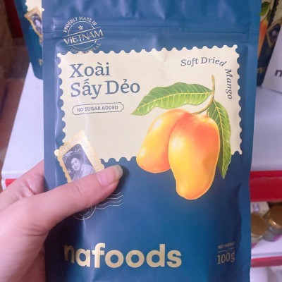 Xoài sấy dẻo không đường Nafoods 100gr 