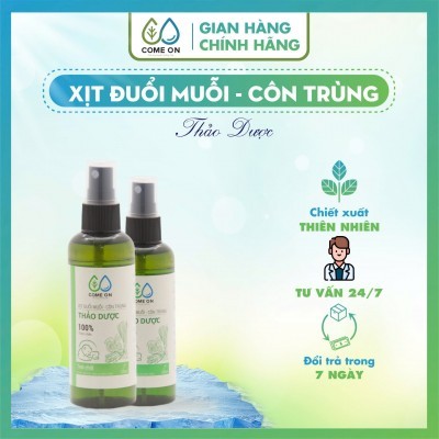 Xịt đuổi muỗi- côn trùng Oganic 100ml Come-on 