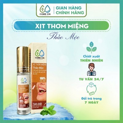  Xịt thơm miệng Oganic 10ml - Come-on 