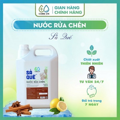  Nước rửa chén sả quế Oganic Come-on - 5000ml - 