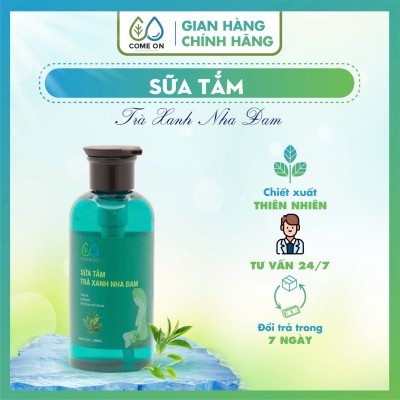 Sữa tắm trà xanh - Nha đam Oganic 500ml- Come-on- 