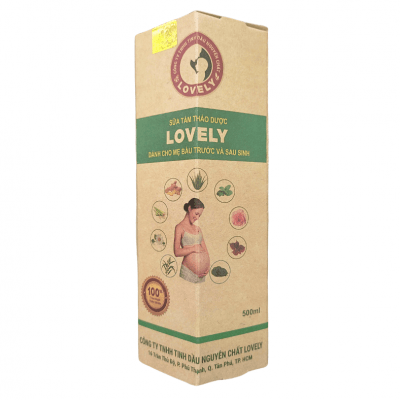 SỮA TẮM THẢO DƯỢC LOVELY DÀNH CHO MẸ TRƯỚC VÀ SAU SINH 500ML