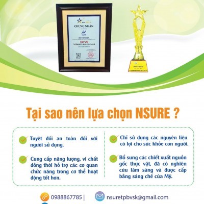 SỮA HẠT BẢO VỆ SỨC KHOẺ VÀNG NSURE  - Hộp 750g 