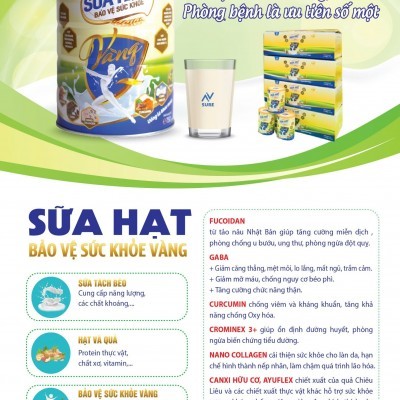 SỮA HẠT BẢO VỆ SỨC KHOẺ VÀNG NSURE  - Hộp 750g 