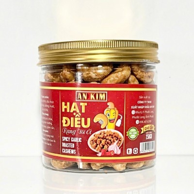 Hạt điều tẩm vị Tỏi ớt hũ 250gr