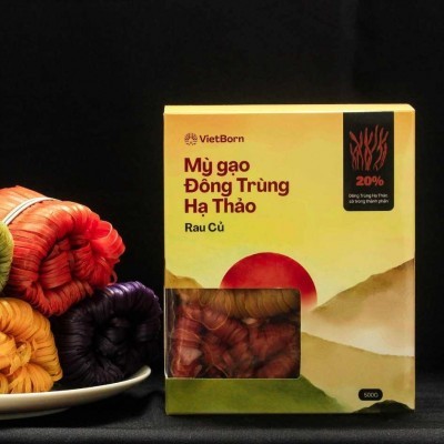 MỲ GẠO ĐÔNG TRÙNG HẠ THẢO VIETBORN RAU CỦ (HỘP 500G)