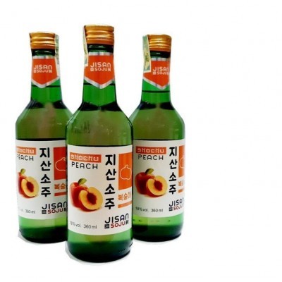 Rượu Jisan Soju  (Vị Đào) - 18% vol, 360ml