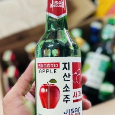 Rượu Jisan Soju (Vị Táo đỏ) - 18% vol (360ml)