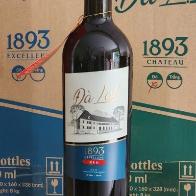 Rượu Vang Đà Lạt Excellent 1893 - 12% vol, 750ml