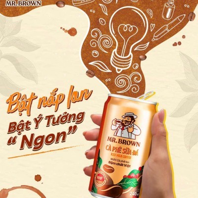 Cafe Sữa Đá Mr.Brown 240ml KT