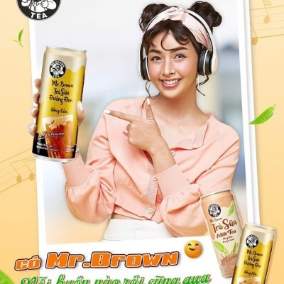 Trà sữa đường đen uống liền Mr Brown 320ml KT