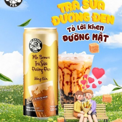 Trà sữa đường đen uống liền Mr Brown 320ml KT