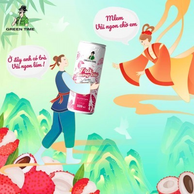 Trà Hương Vải Green Time 320 ml