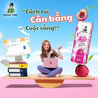 Trà Hương Vải Green Time 320 ml