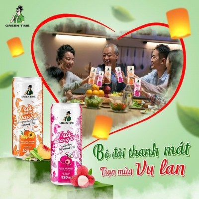 Trà Hương Đào Sả Green Time 320 ml KT