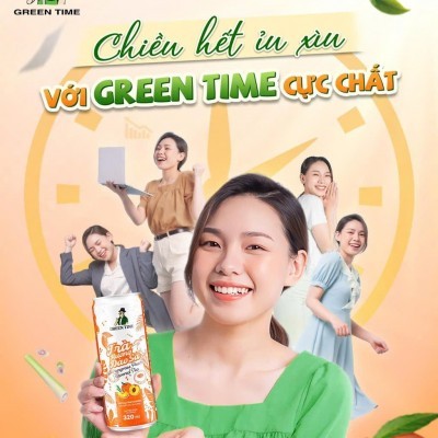 Trà Hương Đào Sả Green Time 320 ml KT