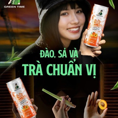 Trà Hương Đào Sả Green Time 320 ml KT