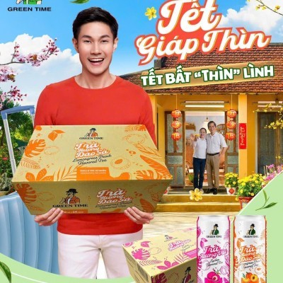 Trà Hương Đào Sả Green Time 320 ml KT