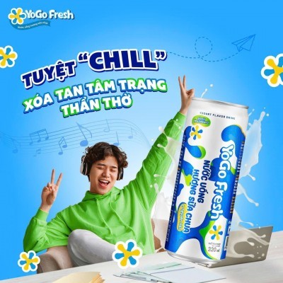 Nước uống hương sữa chua YOGO fresh 320ml