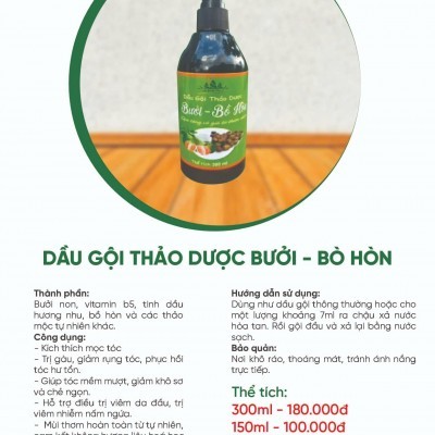 Dầu gội thảo dược bưởi- Bò hòn