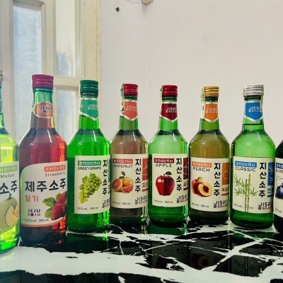 Rượu Jisan Soju (Vị Táo đỏ) - 18% vol (360ml)