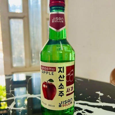 Rượu Jisan Soju (Vị Táo đỏ) - 18% vol (360ml)