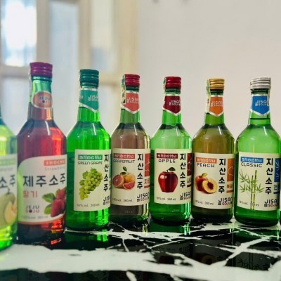 Rượu Jisan Soju  (Vị Bưởi) - 18% vol, 360ml