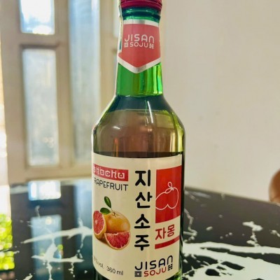 Rượu Jisan Soju  (Vị Bưởi) - 18% vol, 360ml