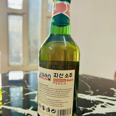 Rượu Jisan Soju  (Vị Đào) - 18% vol, 360ml