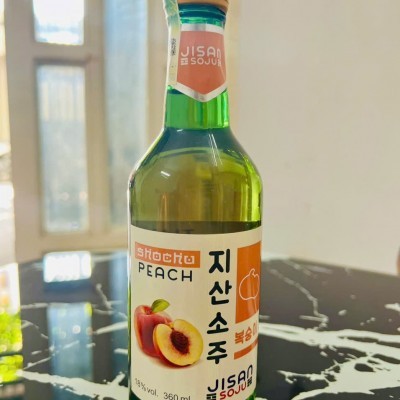 Rượu Jisan Soju  (Vị Đào) - 18% vol, 360ml