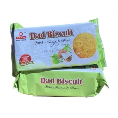 Bánh DAD Biscuit vị sữa dừa Tích Sỹ Giai 100g