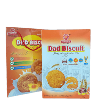 Bánh DAD Biscuit vị sữa Tích Sỹ Giai hộp 450g