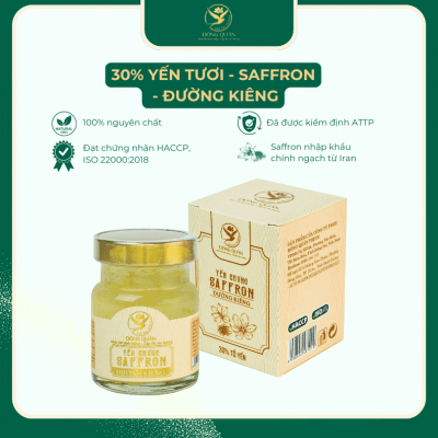 Yến chưng Saffron đường kiêng Đông Quân Thịnh 70ml