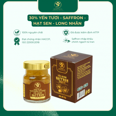 Yến chưng Saffron tam vị Đông Quân Thịnh 70ml 