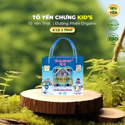 Hộp 6 hũ Tổ yến chưng sẵn BESTNEST HỘI AN 18% KID