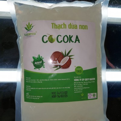 Thạch Dừa Non Cocoka Túi 1KG Thơm Ngon - KAIZENCO