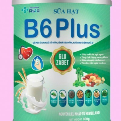 Sữa hạt B6 Plus gluzabet 800g/ Hộp ( 12 Hộp/ Thùng)