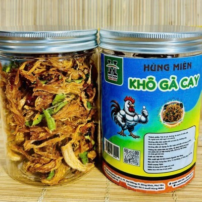 KHÔ GÀ CAY HÙNG MIÊN – NGON TỰ NHIÊN, SẠCH AN TOÀN HỘP 200G