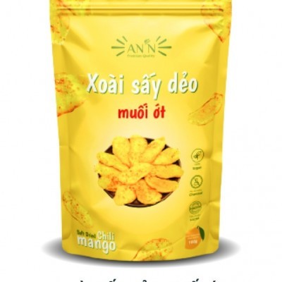 Xoài sấy dẻo muối ớt AN’N Túi 100gr full colour