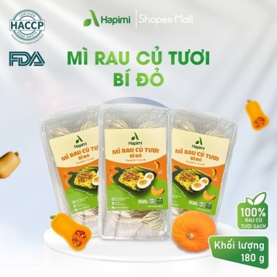 Mì Rau Củ Tươi Bí Đỏ - Hapimi 180gr