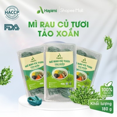 Mì Rau Củ Tươi Tảo Xoắn - Hapimi 180gr