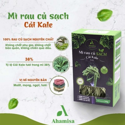 Mì Rau Củ Sạch Cải Kale - Ahamisa 240gr