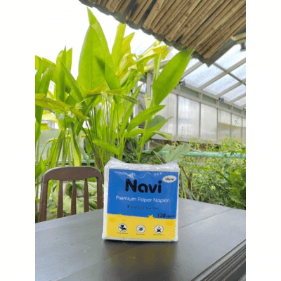 Khăn giấy Napkin Navi 130 tờ (100% nguyên liệu nhập khẩu) Thùng 30 gói