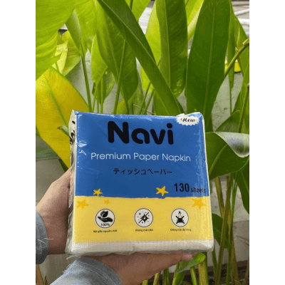 Khăn giấy Napkin Navi 130 tờ (100% nguyên liệu nhập khẩu) Thùng 30 gói